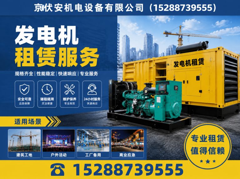 西双版纳发电机租赁展示图